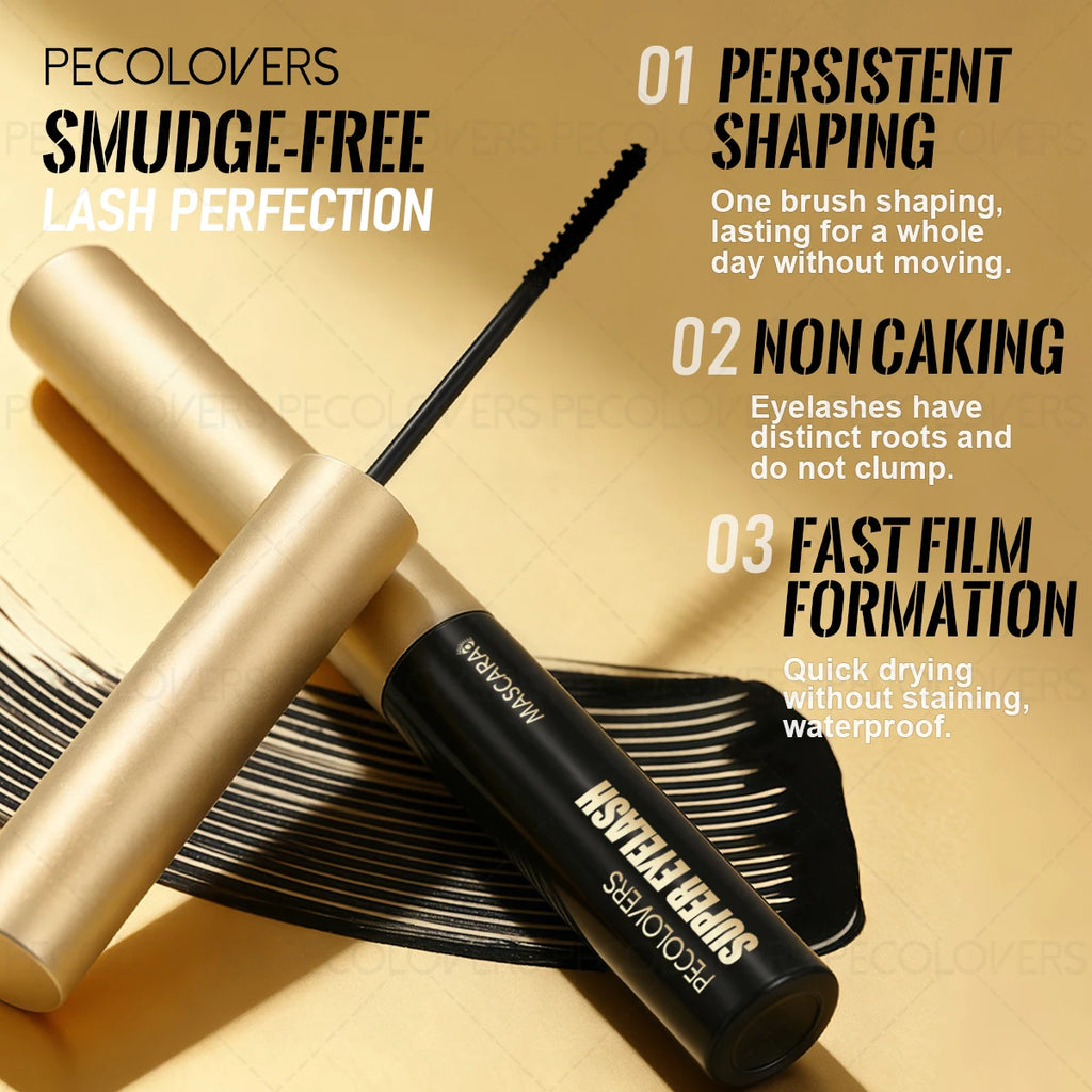 1PC Black Waterproof Mascara, Anti-smudge Formula, Not Easy To Fade, 24-hour Long-lasting Curl and Slimming, Non-sticky Formula Zpaxo