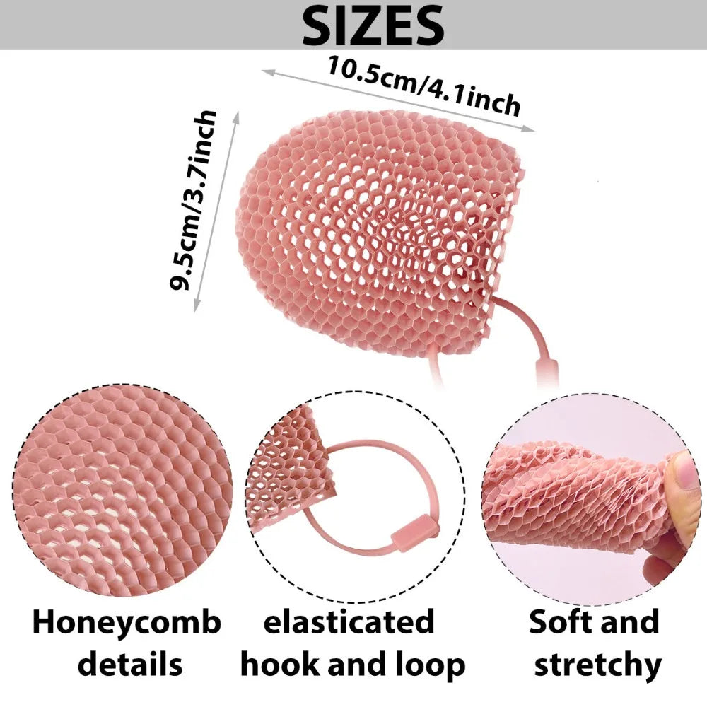 Honeycomb Exfoliating Bath Mitt – Reusable Shower Scrub Glove