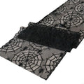 Elegant Black Lace Halloweens Tablecloth Polyester Fabric Party