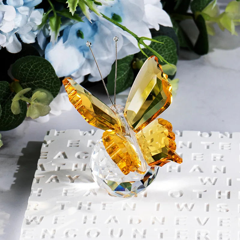 Three-dimensional Butterfly Crystal Ornament Wedding Decoration
