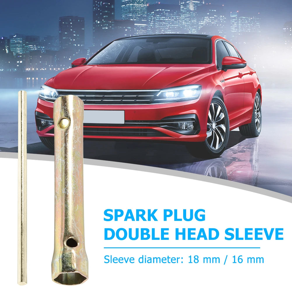 Double Ended Spark Plug Socket Wrench Spanner Torque Bar Handle Zpaxo