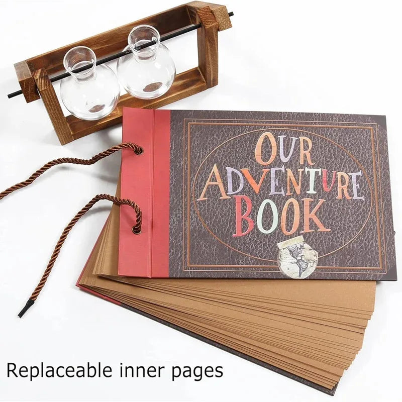 Handmade Scrapbook Adventure Book DIY Album Photo Retro Kraft