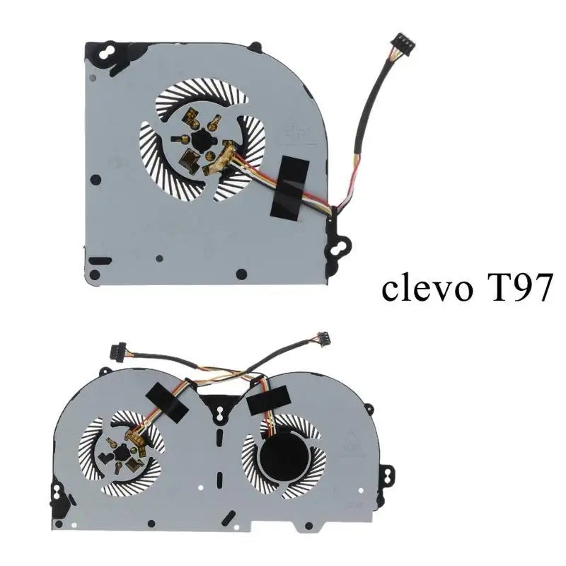 652F CPU GPU Cooling Fan for Clevo P950 P950HR P950ER T97 T96E T800 4 Wire Laptop Cooler Radiator Notebook Cooling Fan Zpaxo