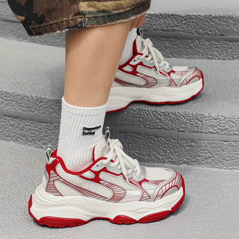 Men's Casual Sneakers Luxury Trainer Shoes Breathable Race Running