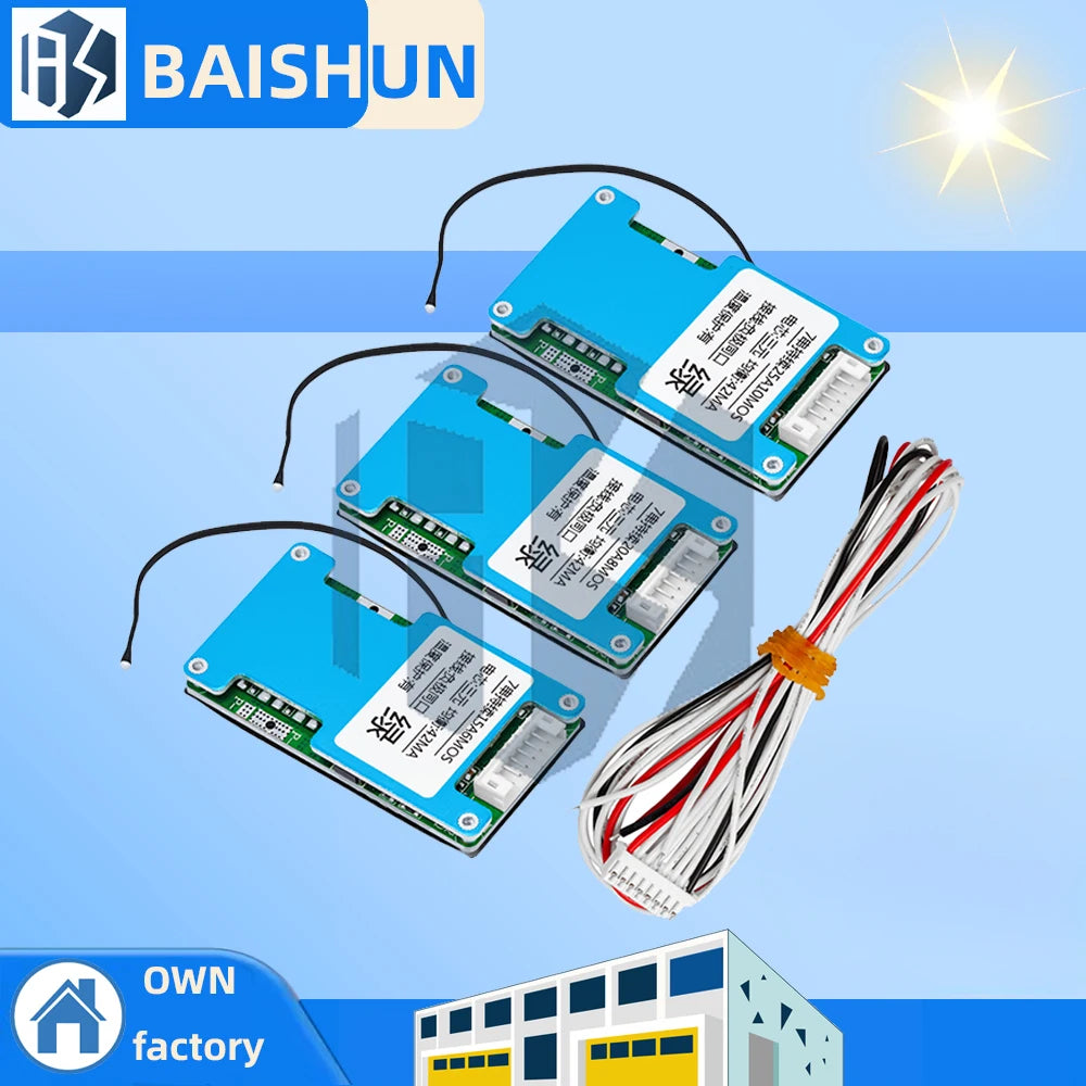 BMS 7S 24V 15A 20A 25A Li-ion Lmo Ternary Lithium 18650 Battery Zpaxo