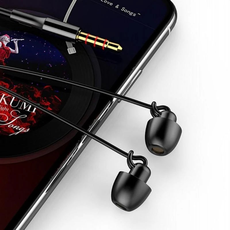 Noise Reduction Headphones Microphone Wired Earphones Sleeping