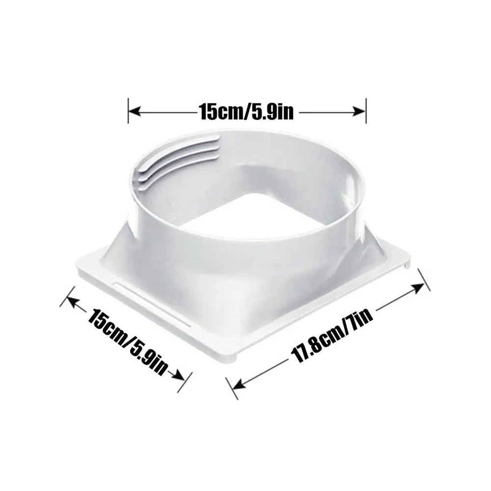 Portable Air Conditioner Hose Connector Square Round Window Adapter