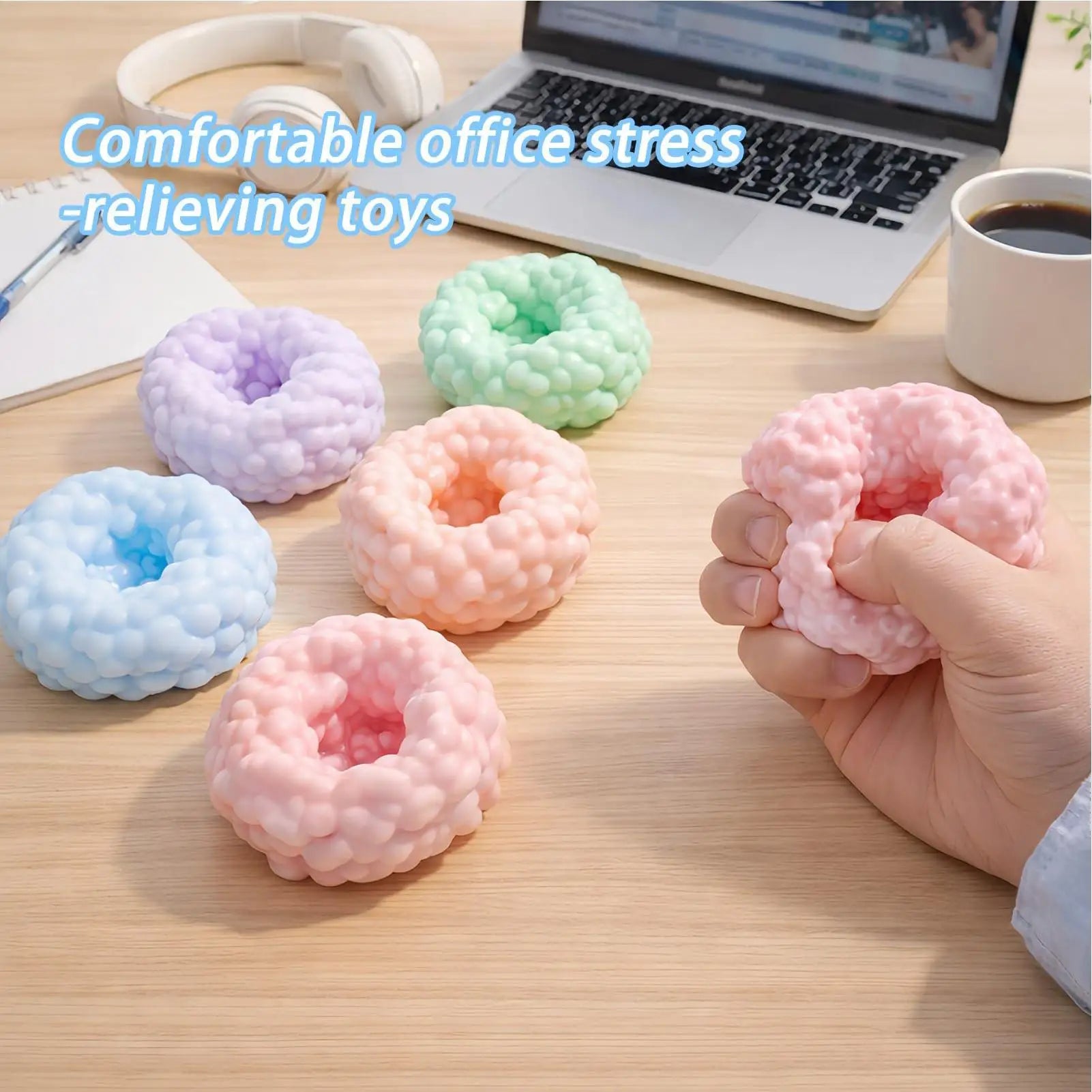 Crunchy Stress Ball Small Squeeze Toys Relief Teens Adults Students