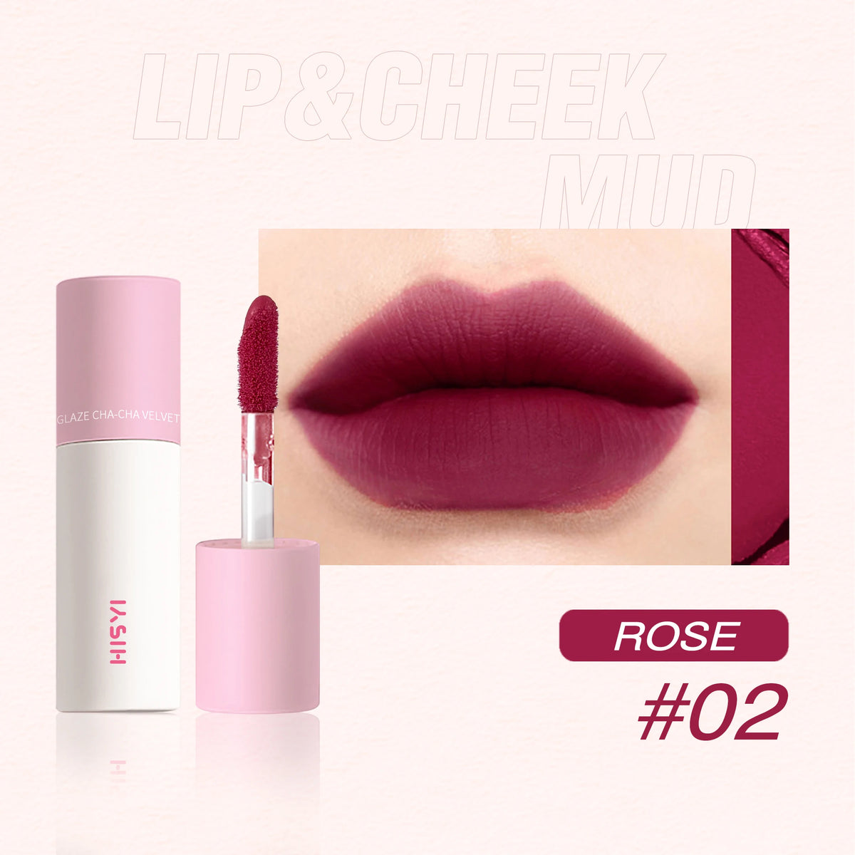 5-color Matte Velvet Lip Gloss Waterproof Moisturizing Nude Mud Zpaxo 02