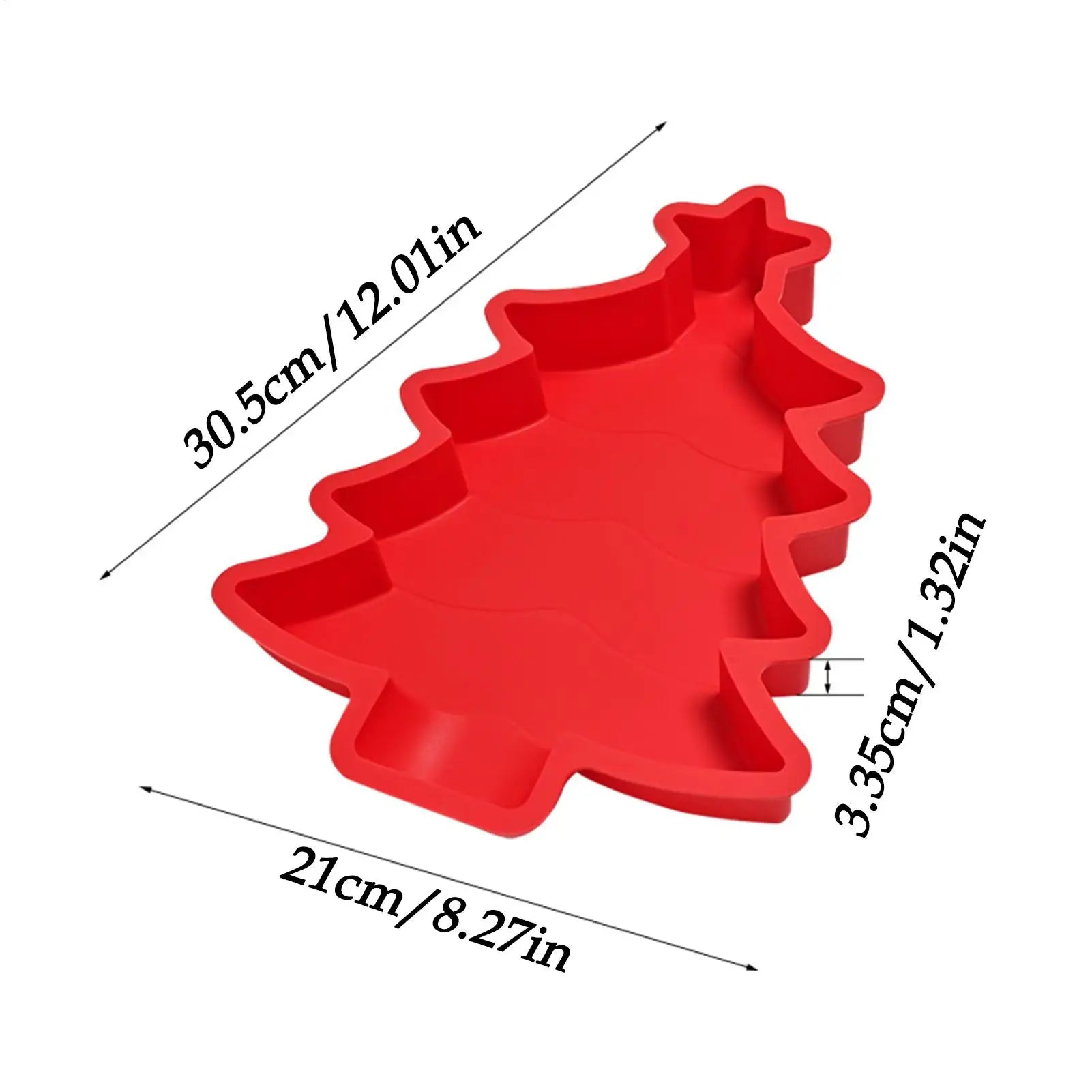 Christmas Tree Cake Pan Food Grade Flexible Holiday Moulds Chocolate