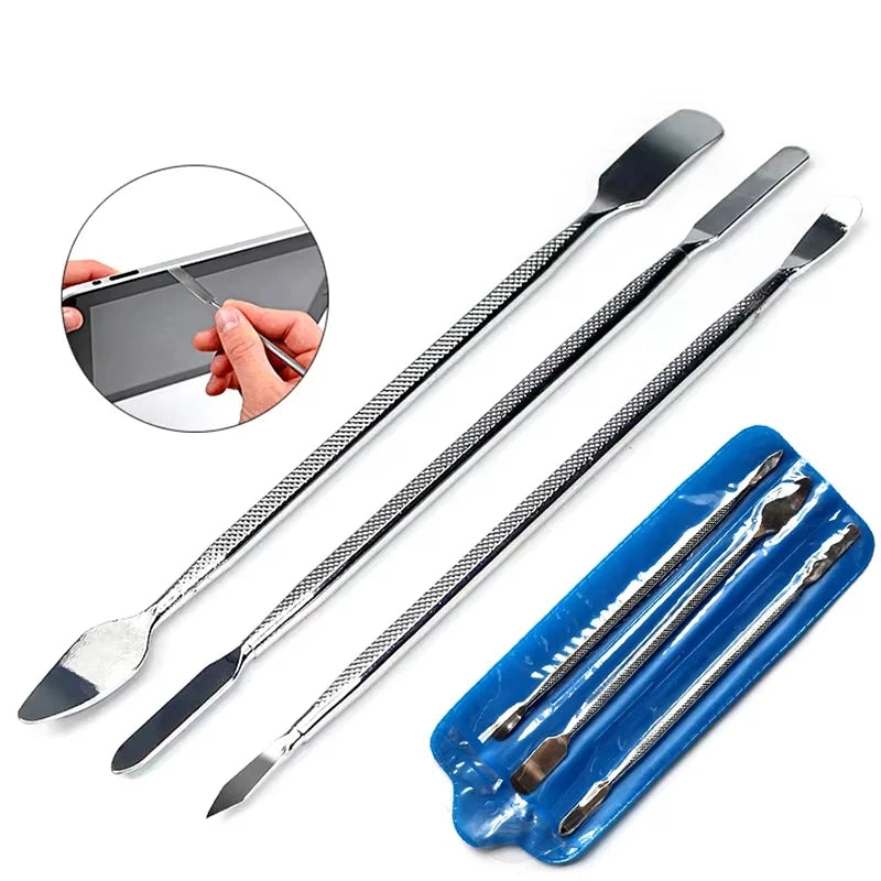 3pcs Universal Stainless Steel Phone Repair Opening Tool Spudger Pry Disassemble Crowbar For iPhone Laptop Tablet Hand Tool Set Zpaxo