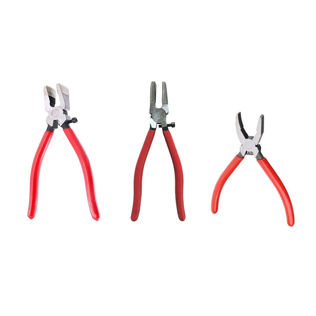 Glass Running Pliers Heavy Duty Nippers Glass Cutting Tool Key Fob Pliers Glass Breaking Pliers for Key Fob Tiles Stained Glass Zpaxo