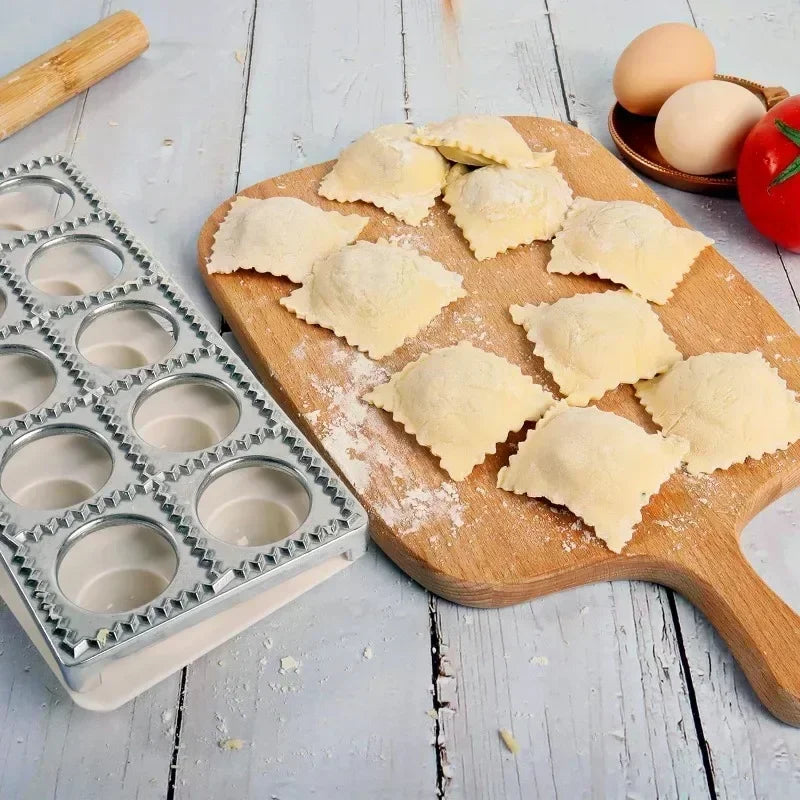 2025 New Italian Dumpling Mold 12 Hole Dumpling Mold Aluminum Alloy Dumpling Grinding Tool Kitchen Small Tool Zpaxo