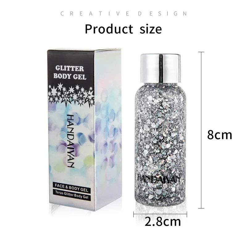 Eye Glitter Body Face Gel Art Waterproof Gloss Shine Multifunctional