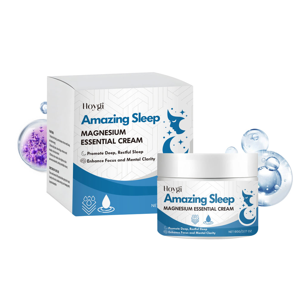 Hoygi Magnesium Cream Gentle Relaxing Hydrating Sleep Support Nighttime Body Lotion for All Skin Types Sensitive Dry Oily Zpaxo 1PC