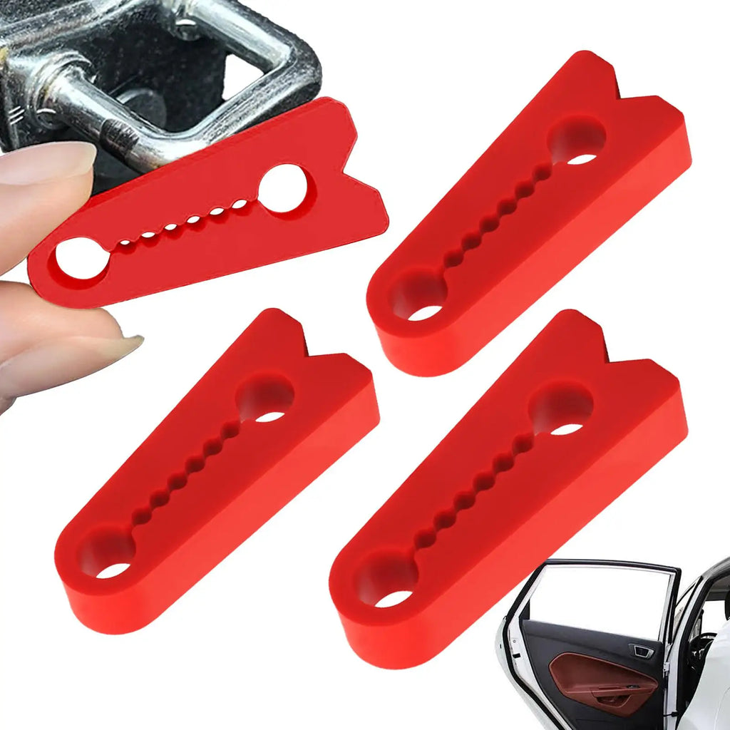 Car Door Lock Cover 4 Adhesive High-elasticity Silicone Latch