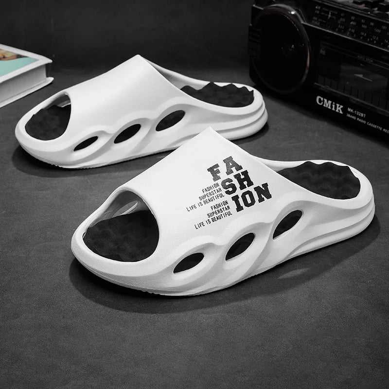 Fashion Trend Men's Slippers Indoor Home Thickened Soft Sole Sandals