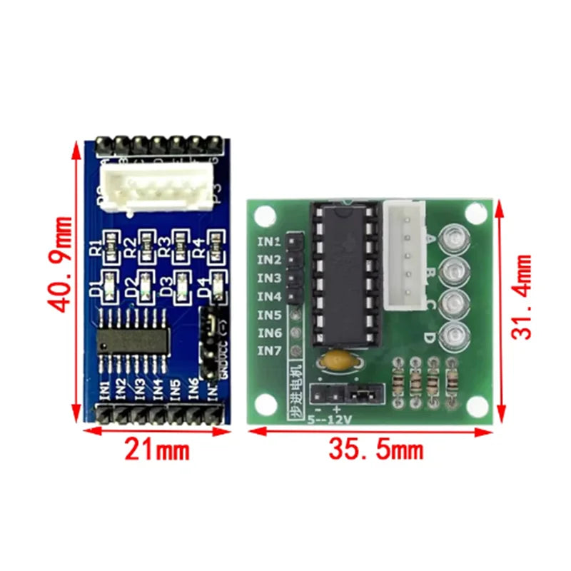 5V stepper motor+ULN2003 driver board five wire four phase/stepper motor driver board/test board 1 set Zpaxo