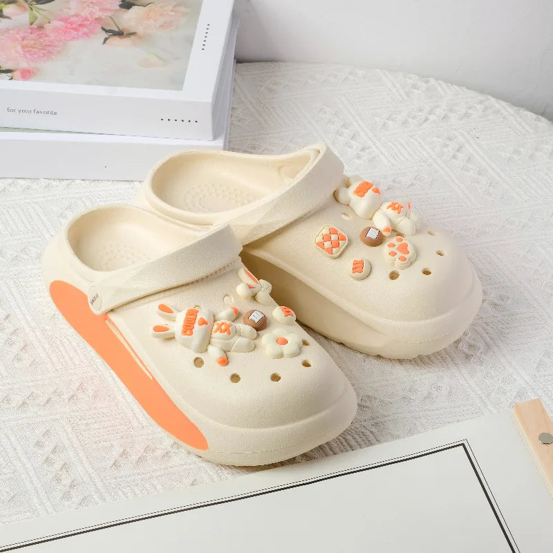 Summer Women Slippers Cartoon Women's Beach Garden Sandals Clogs EVA