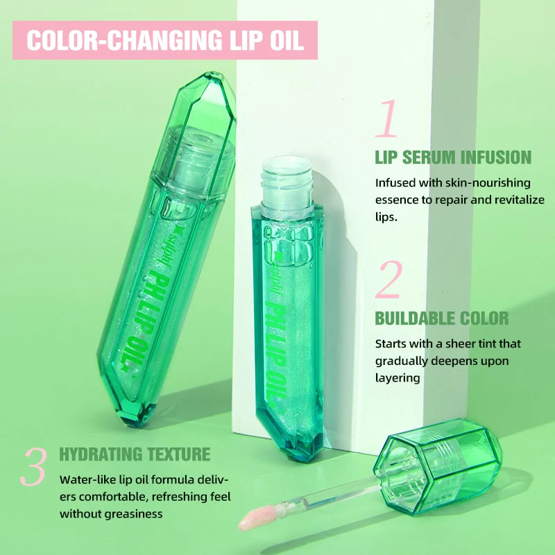 Moisturizing Lip Oil Refreshing Non Greasy Easy Apply Warm Changing