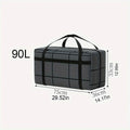 Large Capacity Portable Folding Duffel Bag Hand-Held Clothing Storage with Double Zipper Padded Wardrobe Organizer for Moving Zpaxo 90L 75x36x33CM