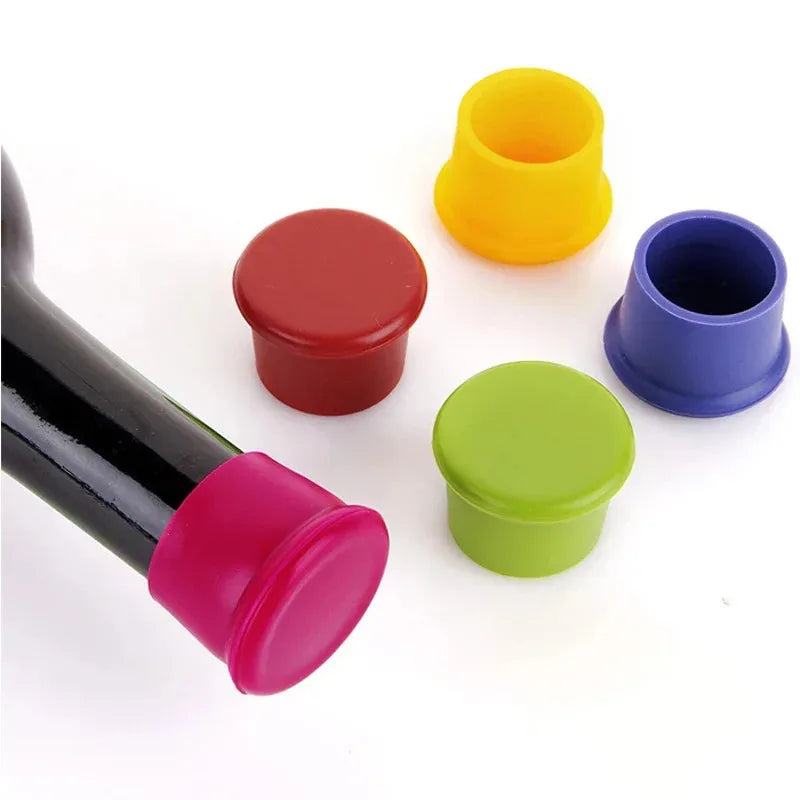 Reusable Silicone Wine & Beer Bottle Stopper – Leak-Proof Cap