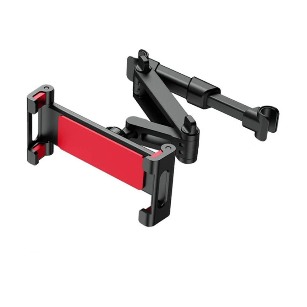 Headrest Mounting Car Headrest Tablet Holder Telescopic Bracket Car Back Seat Stand Universal Rotating Zpaxo Red-Style 1