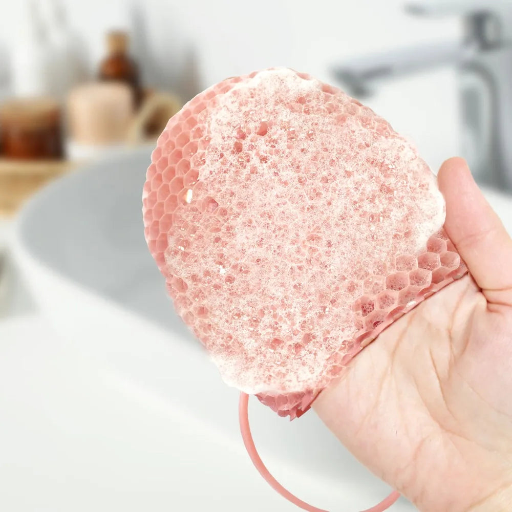 Honeycomb Exfoliating Bath Mitt – Reusable Shower Scrub Glove