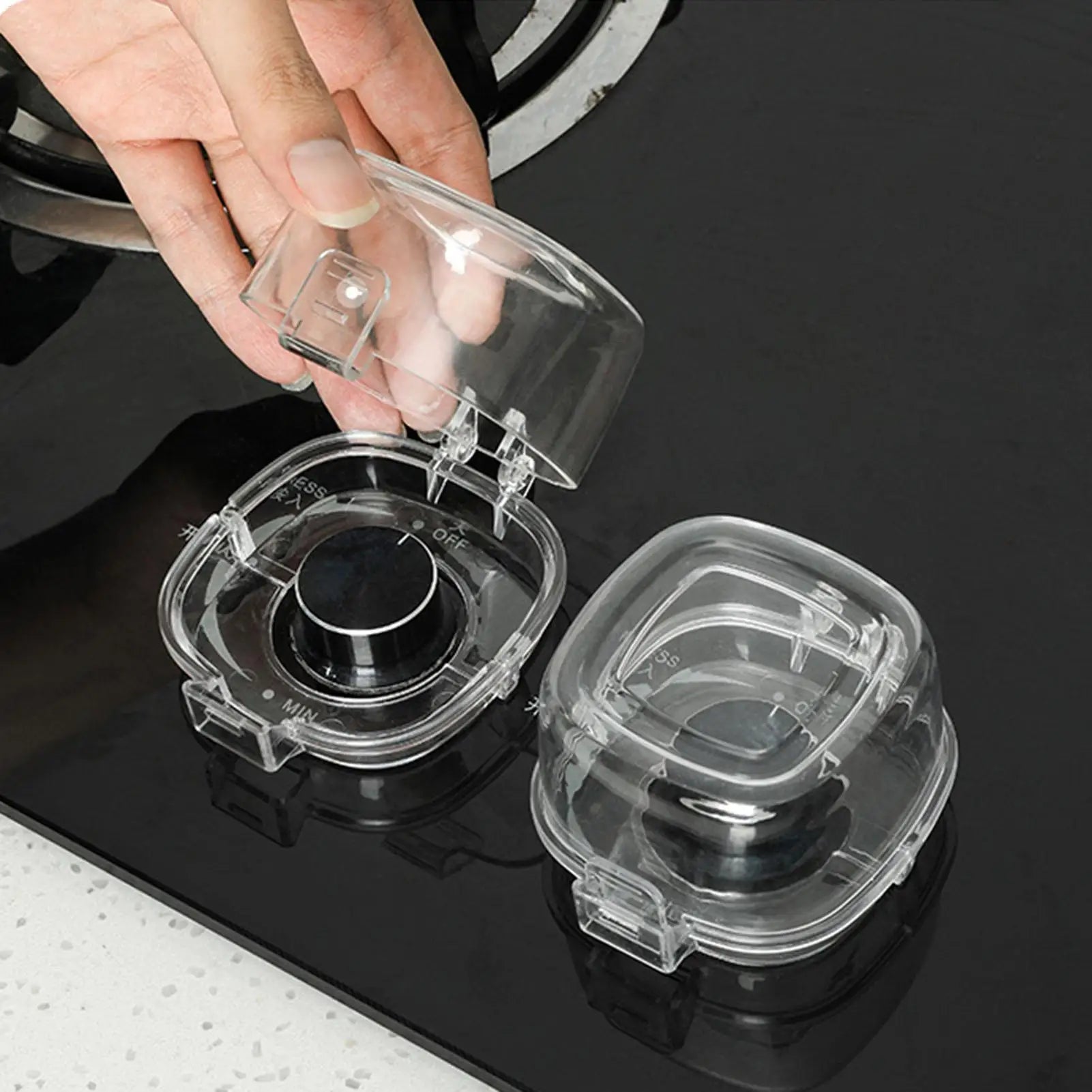 Stove Knob Safety Covers Universal Heat Resistant Oven Lock Child