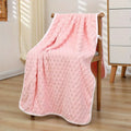Waffle Weave Microfiber Bath Towels – Quick-Dry Spa & Gym Microfiber Bath Towel Zpaxo Pink