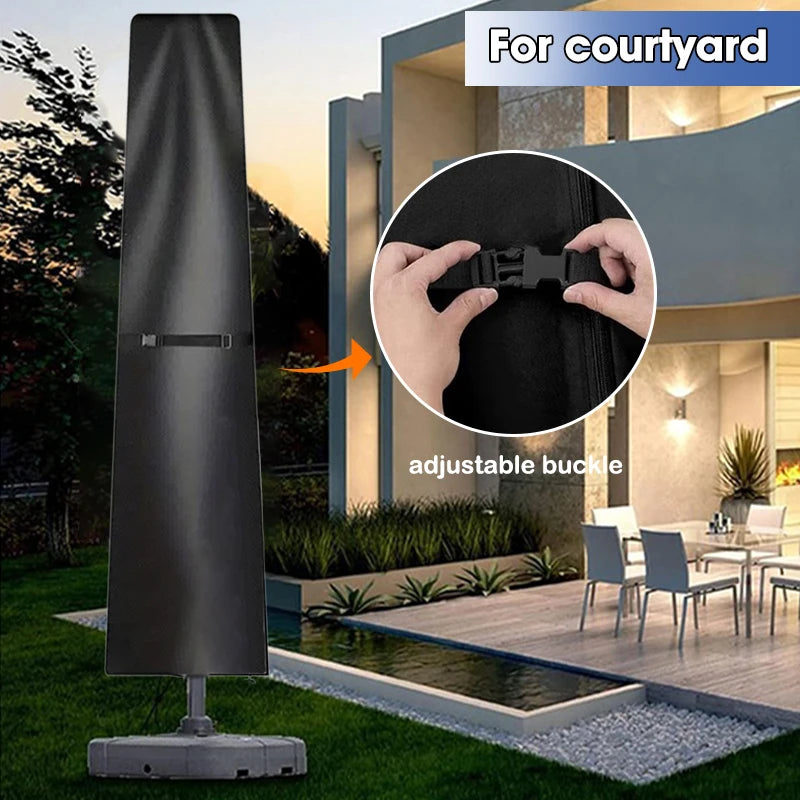 Outdoor Anti-UV Protective Cover Waterproof Patio Umbrella Zipper