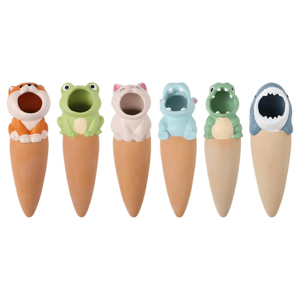 6-Pack Cartoon Terracotta Self-Watering Globes | Plant Spikes Self-Watering Globes Zpaxo