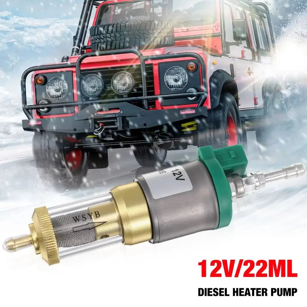 12V Fuel Pump Energy Saving Quick Warmth Car Air Diesel Parking Oil Pump Ultra-low Noise Stainless Steel Quiet Diesels Heater Zpaxo