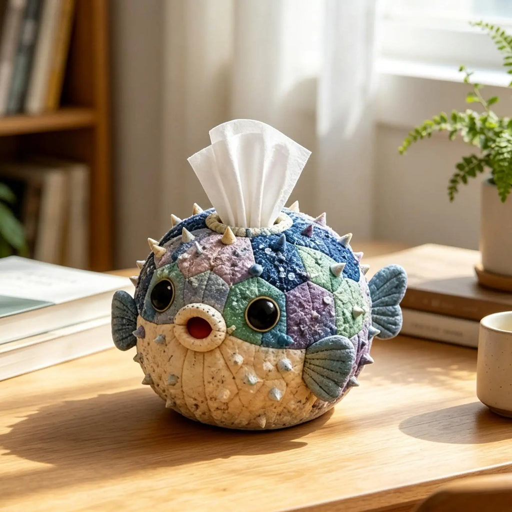 Quilted Tissue Box Cover Kit DIY Sewing Set with Instructions Handmade Quilted Tissue Holder Craft Kit for Beginners Women Zpaxo