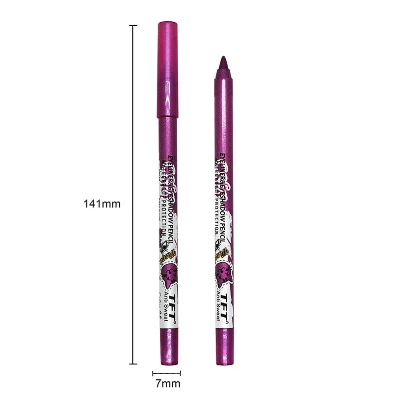 20 Colors Smooth Eyeliner Pencil Long-Lasting Waterproof Pearlescent Matte Eyeshadow Pencil High Pigment Eye Liner Pen Makeup Zpaxo