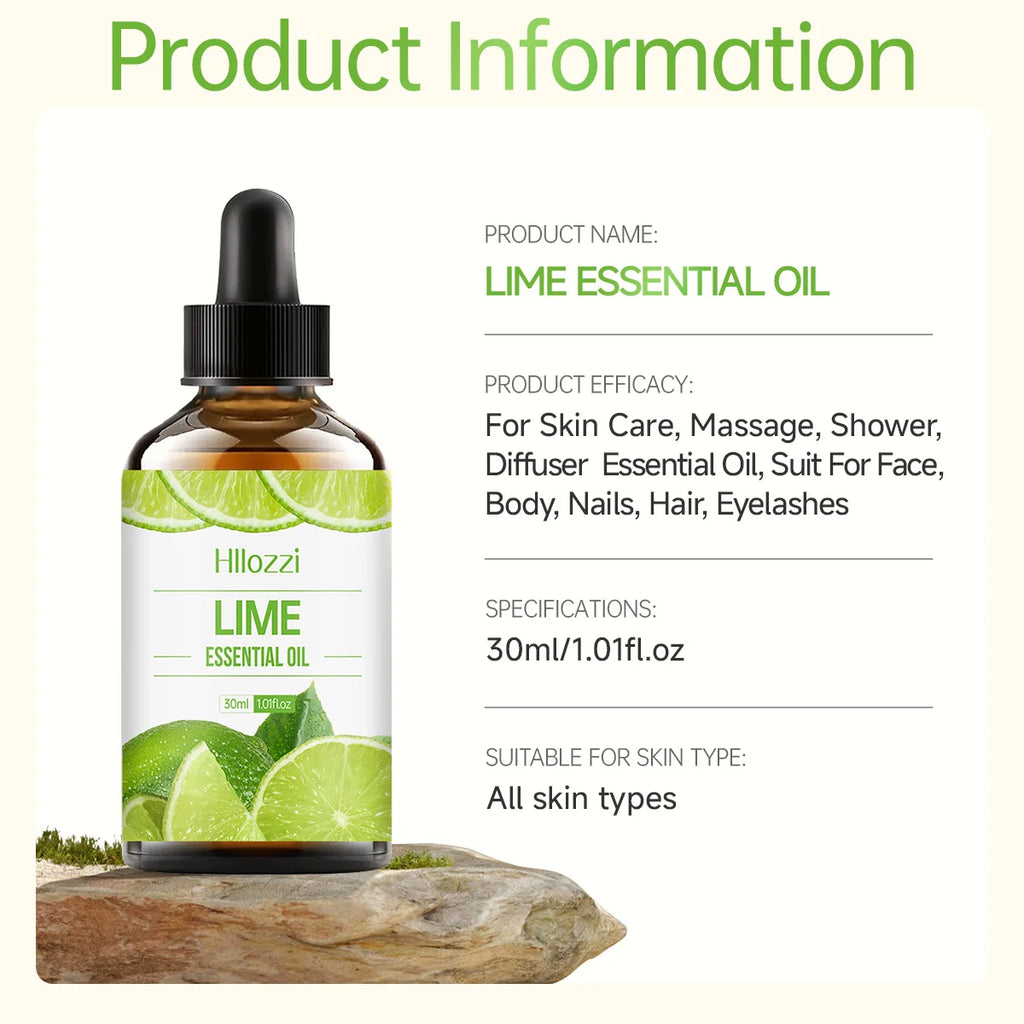 Lime Essential Oil Pure Plant Multifunctional Use Aromatherapy Zpaxo