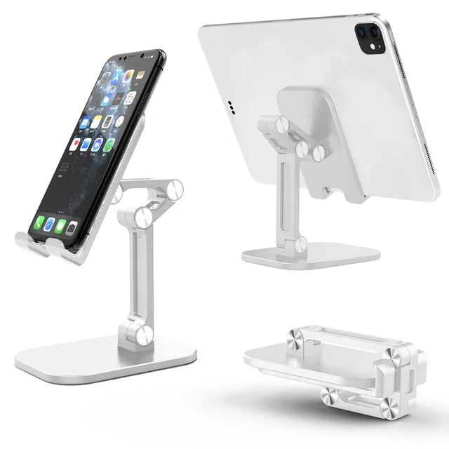 Three Sections Foldable Desk Mobile Phone Holder Tablet Desktop