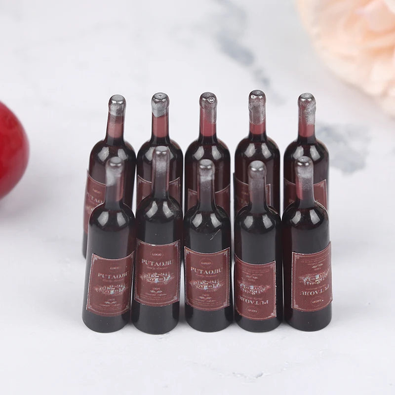 1 12 Dollhouse Miniature Bottles Red Wine Kitchen Food Toys Zpaxo Wine red