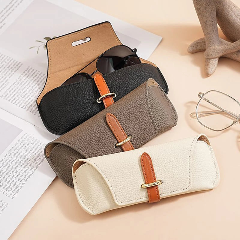 PU Leather Soft Shell Glasses Case – Unisex Eyeglass Pouch