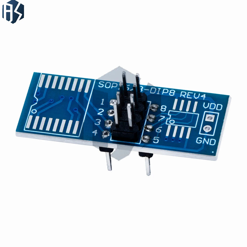 SOIC8 SOP8 Test Clip Gold-plated Spring-loaded 93C46 25C64 24LCxx Zpaxo