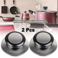 2-Pack Universal Pot Lid Knob Replacement – Black Stainless Steel Cookware Replacement Part Zpaxo Default Title