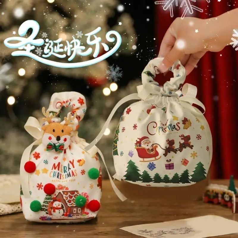 Christmas Supports Bag Cloth Efficient Decorative Storage Apples