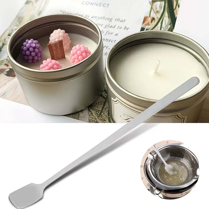 1PCS Stainless Steel Long Handle Ice Spoon Tableware For Candle Stirring Spoon , Stainless Steel Spoon for Candle Making Zpaxo
