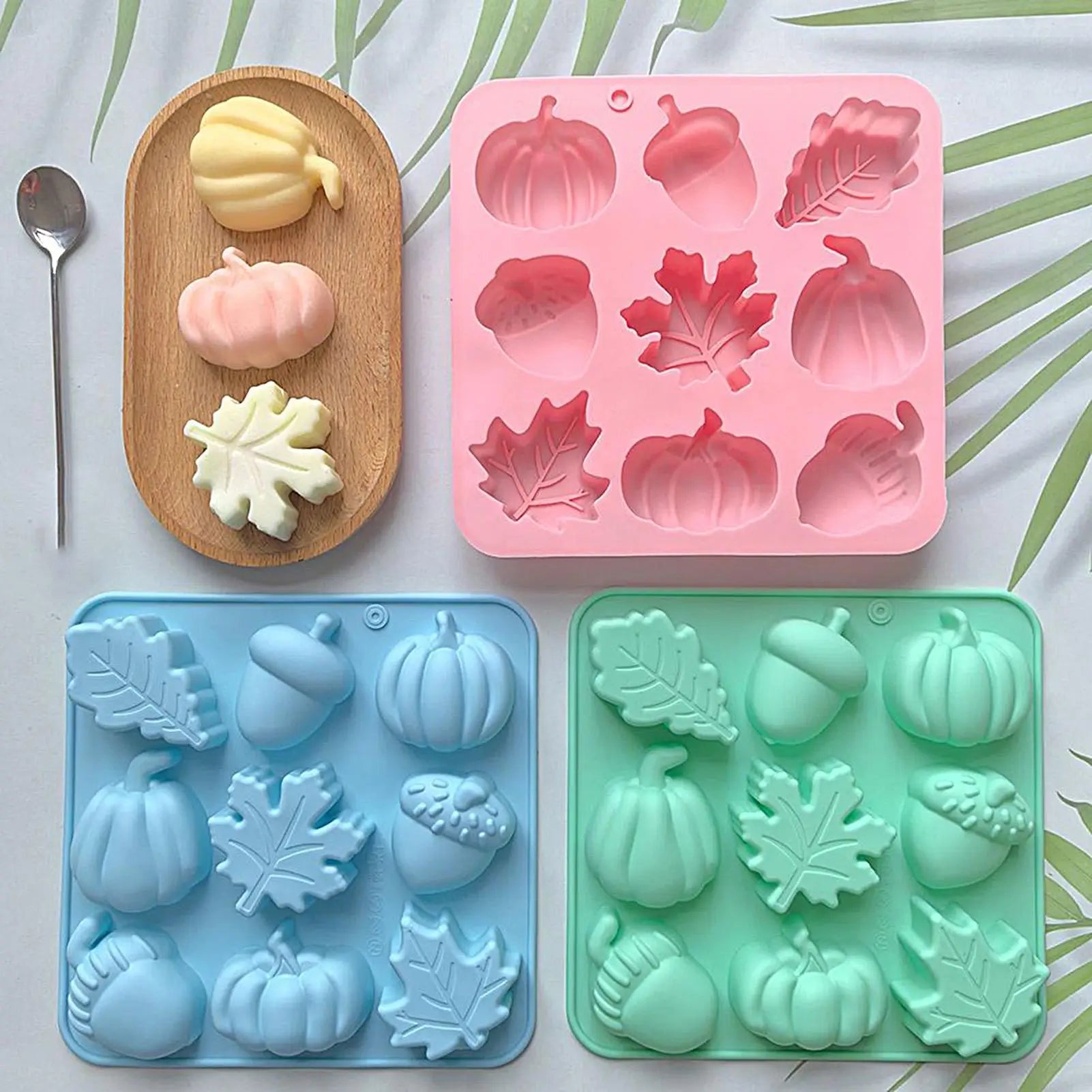Pumpkin Silicone Mold – Autumn Baking, Resin & Candle Craft Silicone Craft Mold Zpaxo