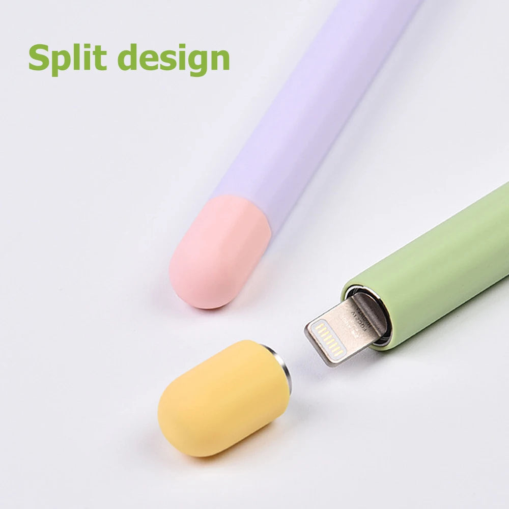 For Apple Pencil 1st 2nd Generation Tablet Stylus Protective Case Silicone Pencil Cover Shockproof Protective Sleeve Accessories Zpaxo