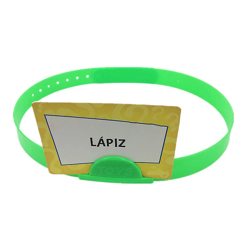 Headband Quick Question Game Cosplay Props Classroom Family Party Board Games Educational Toys Zpaxo green one size