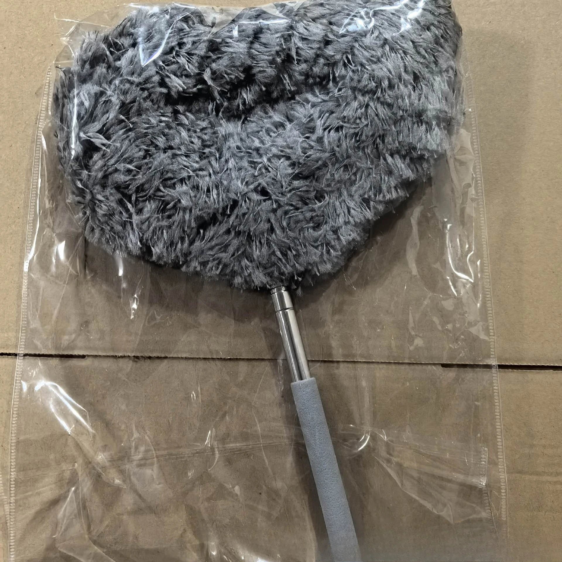 Retractable Ceiling Fan Duster Sliding Lock Detachable Brush&feather