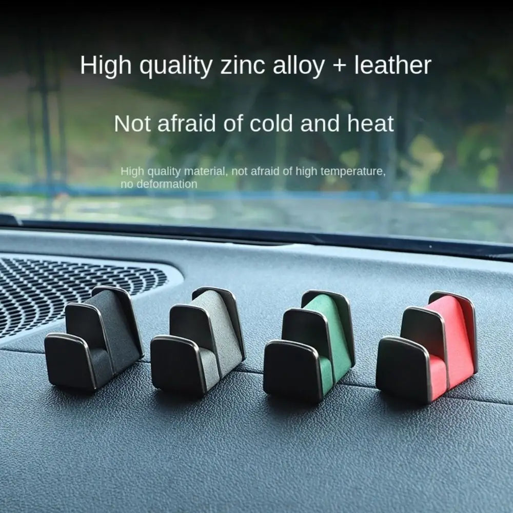 Zinc Alloy&leather Car Glasses Holder Universal Portable In-car Zpaxo