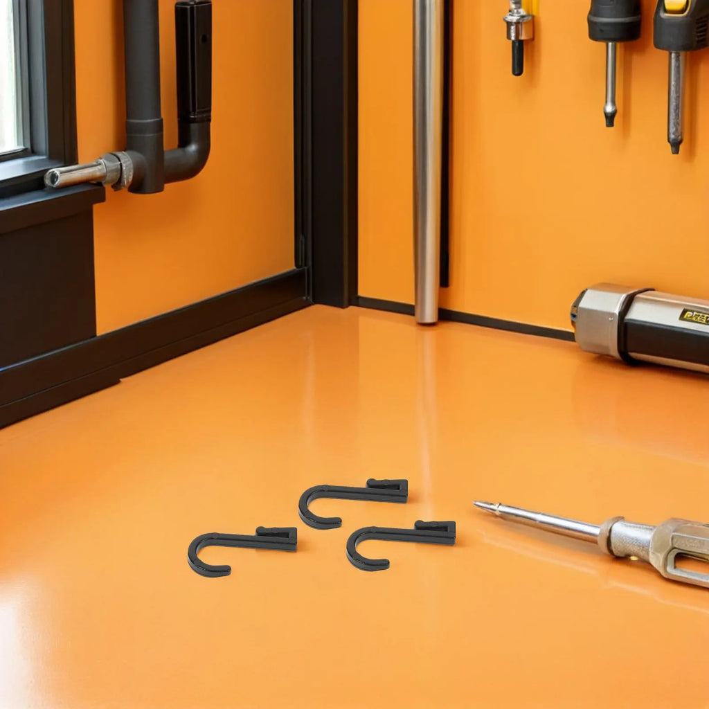 Solid Plastic S Hooks Space Saving Flush Mount Strong Load Bearing