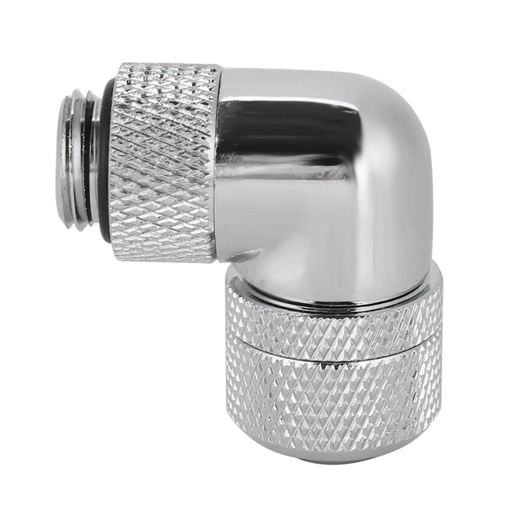 90° Water Cooling Tube Fitting G1/4 2 points thread Thread Water Cooling Fitting Thin Tube 90° Right Angle Elbow Zpaxo